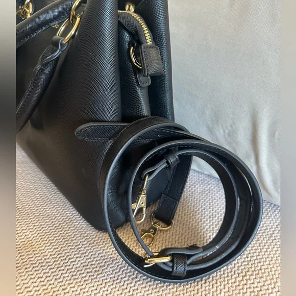 ALDO Elegant Black Tote with Gold Accents - Picture 7 of 12